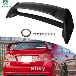 Fit For 2006-2010 Honda Civic 4 Door Unfinished ABS plastic Trunk Wing Spoiler