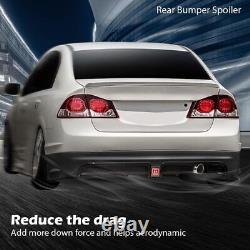 Fit For 2006-2011 Honda Civic 4dr Air Dam Chin Diffuser Mugen Rear Bumper Lip