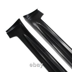 Fit for 2006-2011 Honda Civic 4 Door Mugen RR Style Side Skirts Unpainted Black