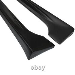 Fit for 2006-2011 Honda Civic 4 Door Mugen RR Style Side Skirts Unpainted Black