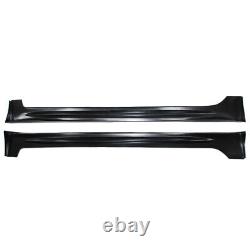 Fit for 2006-2011 Honda Civic 4 Door Mugen RR Style Side Skirts Unpainted Black