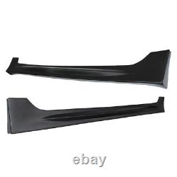 Fit for 2006-2011 Honda Civic 4 Door Mugen RR Style Side Skirts Unpainted Black