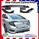 Fit For 2016-2021 Honda Civic Sedan Carbon Print Rear Diffuser With Led Corners