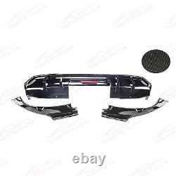 Fit for 2016-2021 Honda Civic Sedan Carbon Print Rear Diffuser with LED Corners