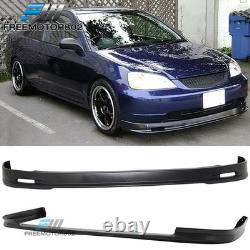 Fits 01-03 Civic 4Dr Mugen Style Front + Type R Style Rear Bumper Lip PP