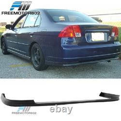 Fits 01-03 Civic 4Dr Mugen Style Front + Type R Style Rear Bumper Lip PP