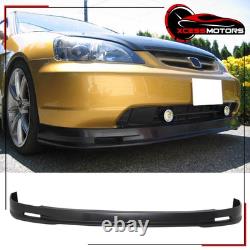 Fits 01-03 Honda Civic Mugen Style Front Lip + TR Style Rear Bumper Spoiler PP