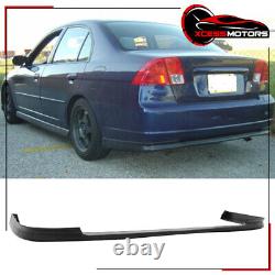 Fits 01-03 Honda Civic Mugen Style Front Lip + TR Style Rear Bumper Spoiler PP