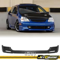 Fits 02-05 Honda Civic Si Hatchback Mugen Style Front Bumper Lip Spoiler PU