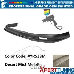 Fits 03-05 Honda Accord Mugen Front Lip PP Painted #YR538M Desert Mist Metallic