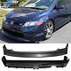 Fits 06-08 Civic Mugen Style Front Lip + Rear Lip With Clear 3rd Led Light