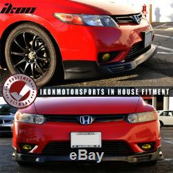 Fits 06-08 Honda Civic 2Dr Coupe Mugen Style Front Bumper Lip PU