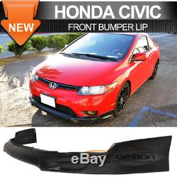 Fits 06-08 Honda Civic 2Dr Coupe PU Front Bumper Lip