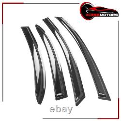 Fits 06-08 Honda Civic 4Dr Front Bumper Lip PU + Mug Style Side Window Visors