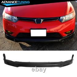 Fits 06-08 Honda Civic Coupe Mugen Style Front Bumper Lip Splitter PU Unpainted