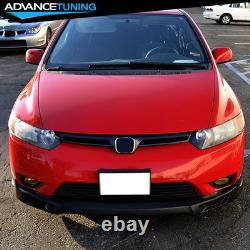 Fits 06-08 Honda Civic Coupe Mugen Style Front Bumper Lip Splitter PU Unpainted