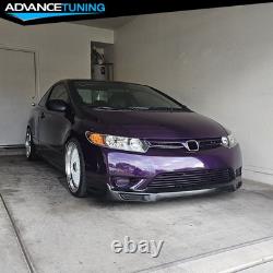 Fits 06-08 Honda Civic Coupe Mugen Style Front Bumper Lip Splitter PU Unpainted
