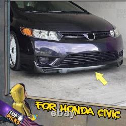 Fits 06-08 Honda Civic Coupes MUGEN Style Front Bumper Chin Lip Spoiler Body Kit