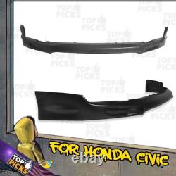 Fits 06-08 Honda Civic Coupes MUGEN Style Front Bumper Chin Lip Spoiler Body Kit