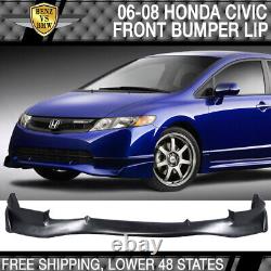 Fits 06-08 Honda Civic SI Mugen PU Front Lip + MUG RR PP Rear Lip Spoiler