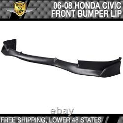 Fits 06-08 Honda Civic SI Mugen PU Front Lip + MUG RR PP Rear Lip Spoiler