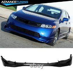 Fits 06-08 Honda Civic Sedan 4DR Mugen SI Style Front Bumper Lip Lower Splitter