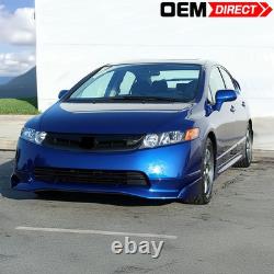 Fits 06-08 Honda Civic Sedan Front Bumper Lip Spoiler Guard PU Mugen SI Style
