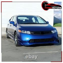 Fits 06-08 Honda Civic Sedan Mugen SI Style Front Lip Lower Spoiler Splitter PU