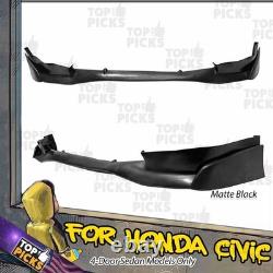 Fits 06-08 Honda Civic Sedan Mugen Si Style Front Bumper Chin Spoiler Lip Kit