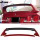 Fits 06-11 Civic 4dr Mugen Carbon Cf Top Trunk Spoiler Painted Rallye Red #r513