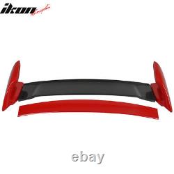 Fits 06-11 Civic 4Dr Mugen Carbon CF Top Trunk Spoiler Painted Rallye Red #R513