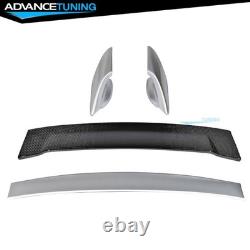 Fits 06-11 Civic Mugen RR Carbon Top Painted Trunk Spoiler Habanero Red Pearl