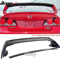 Fits 06-11 Civic Mugen RR Carbon Top Trunk Spoiler Painted Royal Blue Pearl