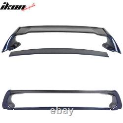 Fits 06-11 Civic Mugen RR Carbon Top Trunk Spoiler Painted Royal Blue Pearl