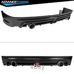 Fits 06-11 Civic Mugen RR Double Outlet Rear Bumper Diffuser Smoke Brake Light