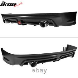 Fits 06-11 Civic Mugen RR Twin Outlet Rear Bumper Diffuser Clear 3rd Brake Light