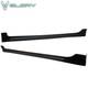 Fits 06-11 Honda Civic 2dr Side Skirt Mugen Style Pu Rocker Panel Extension Pair