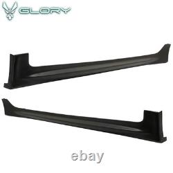 Fits 06-11 Honda Civic 2DR Side Skirt Mugen Style PU Rocker Panel Extension Pair