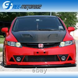 Fits 06-11 Honda Civic 4Door Sedan MUG RR PP Front Bumper & ABS Lip USDM