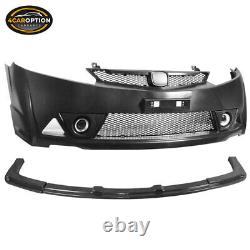 Fits 06-11 Honda Civic 4Door Sedan MUG RR PP Front Bumper & ABS Lip USDM