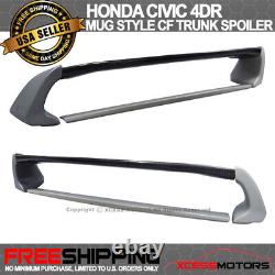 Fits 06-11 Honda Civic 4Dr Sedan Mugen Trunk Spoiler Wing Carbon Fiber CF
