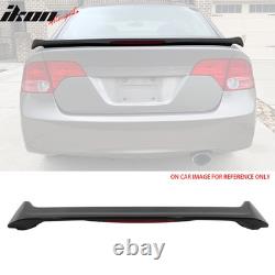 Fits 06-11 Honda Civic 4Dr Si Style Trunk Spoiler WithLED Painted #NH731P Black