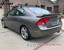 Fits 06-11 Honda Civic 4Dr Si Style Trunk Spoiler WithLED Painted #NH731P Black