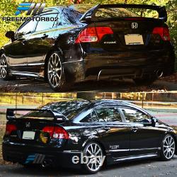 Fits 06-11 Honda Civic FD2 Sedan Mugen RR Style Gloss Black Trunk Spoiler Wing