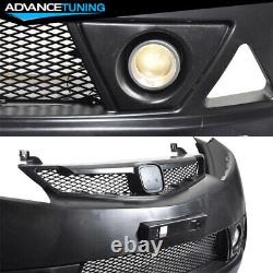 Fits 06-11 Honda Civic MUG RR Style Front Bumper + Rear Lip with Red 3rd LED Light