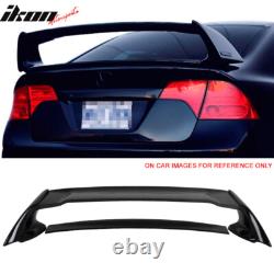 Fits 06-11 Honda Civic Mugen RR Carbon Top Trunk Spoiler Painted #NH731P Black