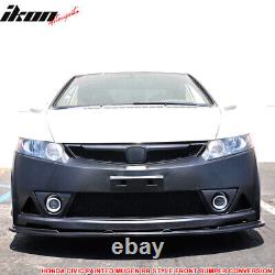 Fits 06-11 Honda Civic Mugen RR Style Front Bumper Cover Painted Taffeta White