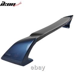 Fits 06-11 Honda Civic Mugen Style Carbon Top Trunk Spoiler Painted #B537M Blue