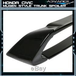 Fits 06-11 Honda Civic Sedan 4Dr Mugen Trunk Spoiler Wing Gloss Black (ABS)
