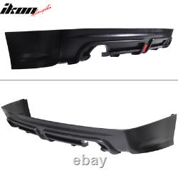 Fits 06-11 Honda Civic Sedan Mugen RR Style Rear Diffuser withLED Lamp Twin Outlet
